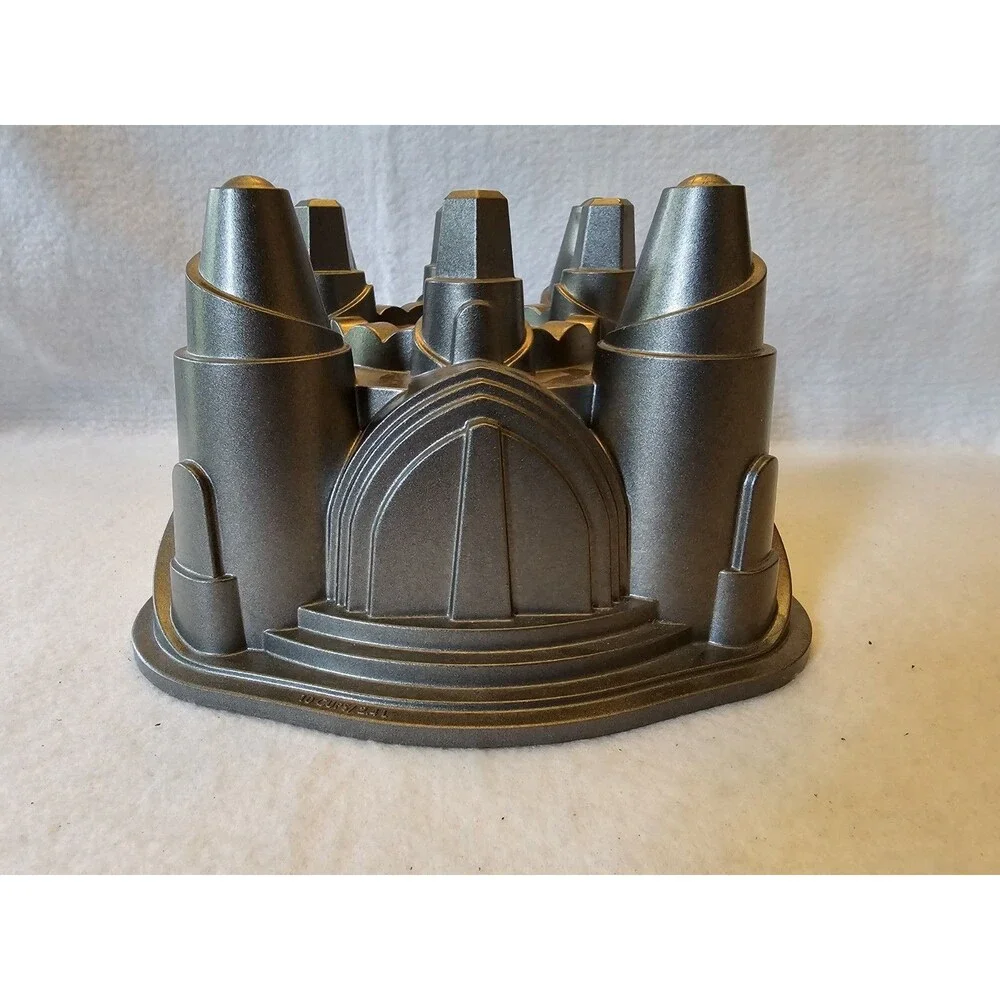 Vtg. Nordic Ware PALACE ROYALE Bundt Pan 10 Cup Silver Cast Aluminum 8